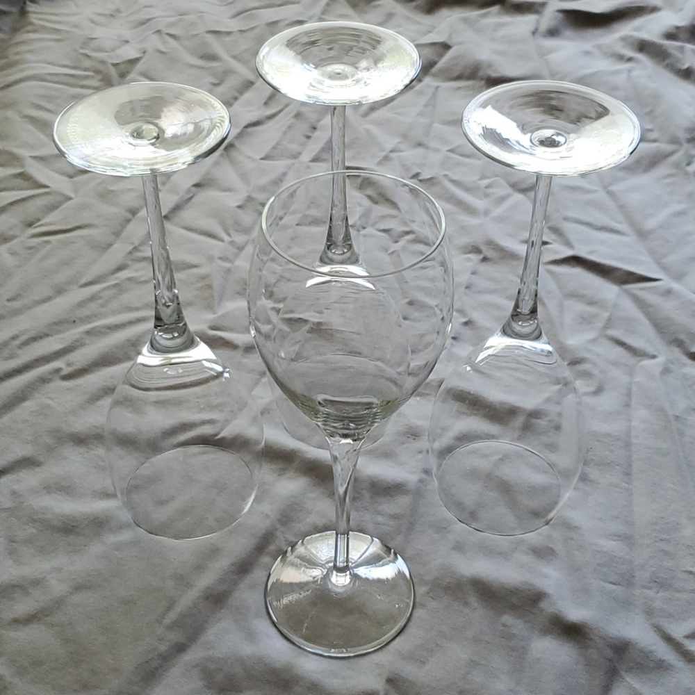 Set of 4 Crystal Red Wine Glases